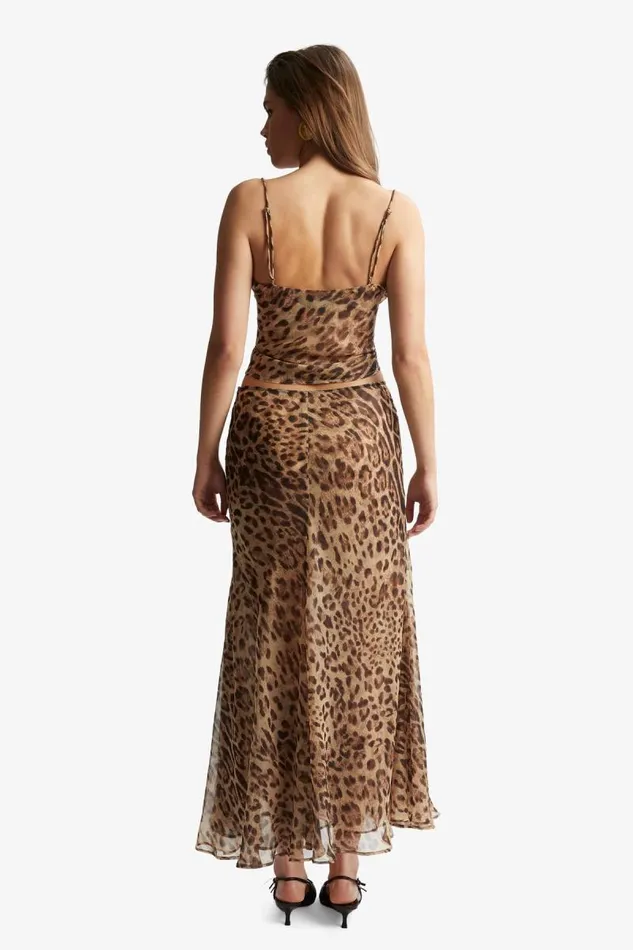 Women Skirts Bardot Monroe Maxi Skirt In Brown Leopard Brown Leopard Women Skirts Bardot Monroe Maxi Skirt In Brown Leopard Brown Leopard