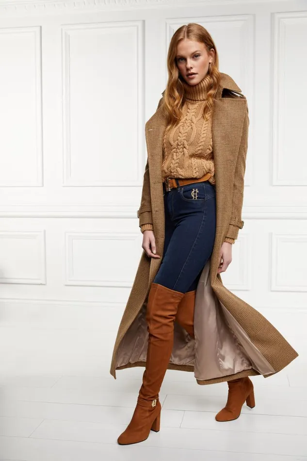 Women Sloane Over The Knee Boot Tan Holland Cooper Boots