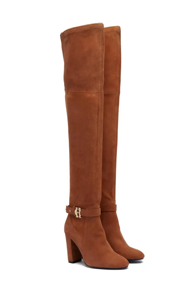 Women Sloane Over The Knee Boot Tan Holland Cooper Boots
