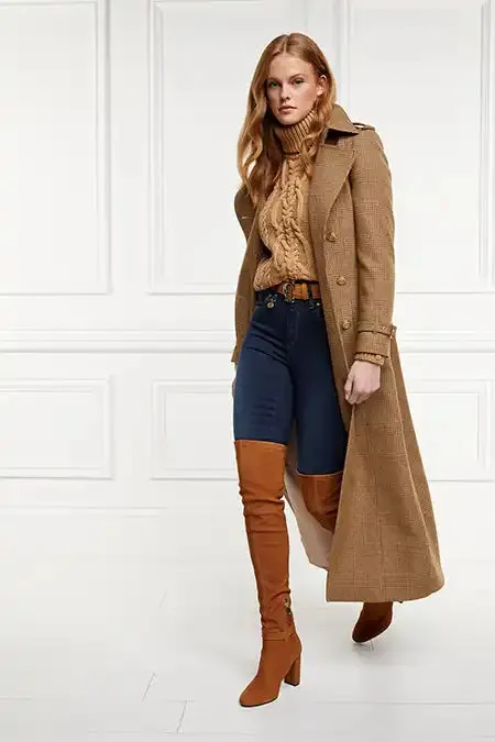 Women Sloane Over The Knee Boot Tan Holland Cooper Boots