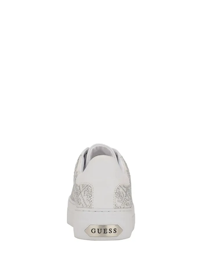 Women Sneakers GUESS White Gelsen Crystal Low Top Sneakers Women Sneakers GUESS White Gelsen Crystal Low Top Sneakers