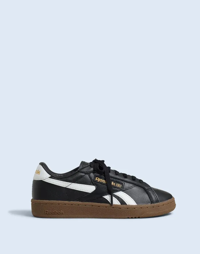 Women Sneakers Madewell Reebok Club C Grounds UK Sneakers Black White Gum