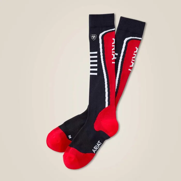 Women Socks Ariat AriatTEK Slimline Performance Socks Navyandred