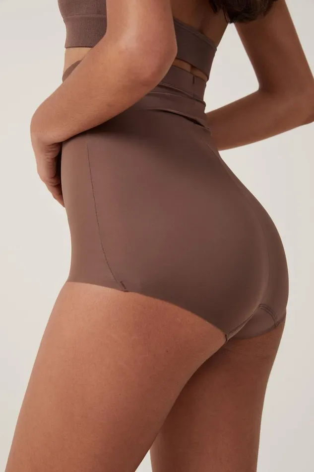 Women Solutions Cotton On Shapewear High Waist Bikini Brief Espresso