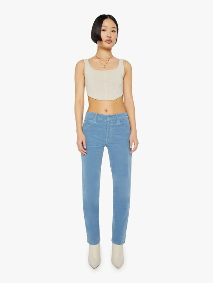 Women Straight Mother Denim PETITES The Lil039 Hiker Hover Blue