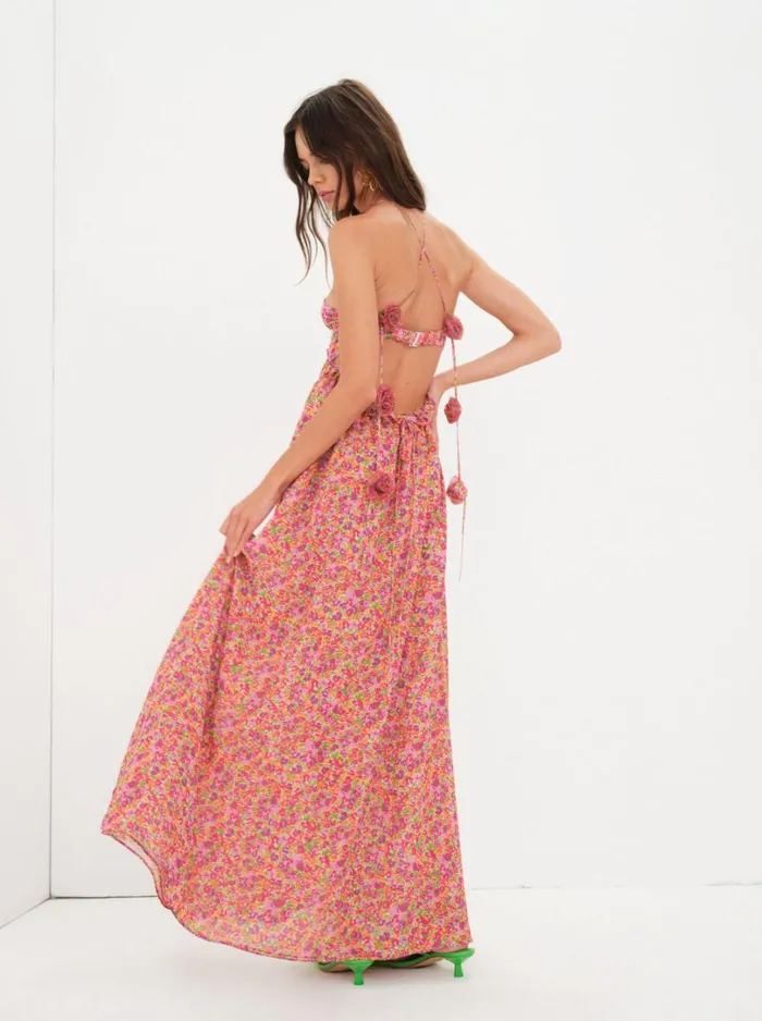 Women Suzette Maxi Dress Pink For Love and Lemons Dresses