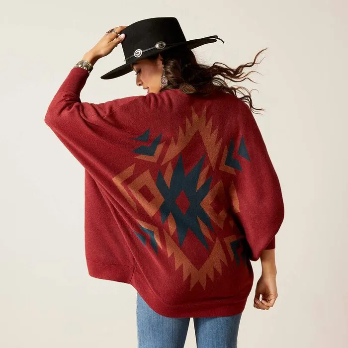 Women Sweaters and Cardigans Ariat Terra Cardigan Sweater Burnt Russet Women Sweaters and Cardigans Ariat Terra Cardigan Sweater Burnt Russet