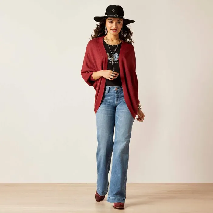 Women Sweaters and Cardigans Ariat Terra Cardigan Sweater Burnt Russet Women Sweaters and Cardigans Ariat Terra Cardigan Sweater Burnt Russet
