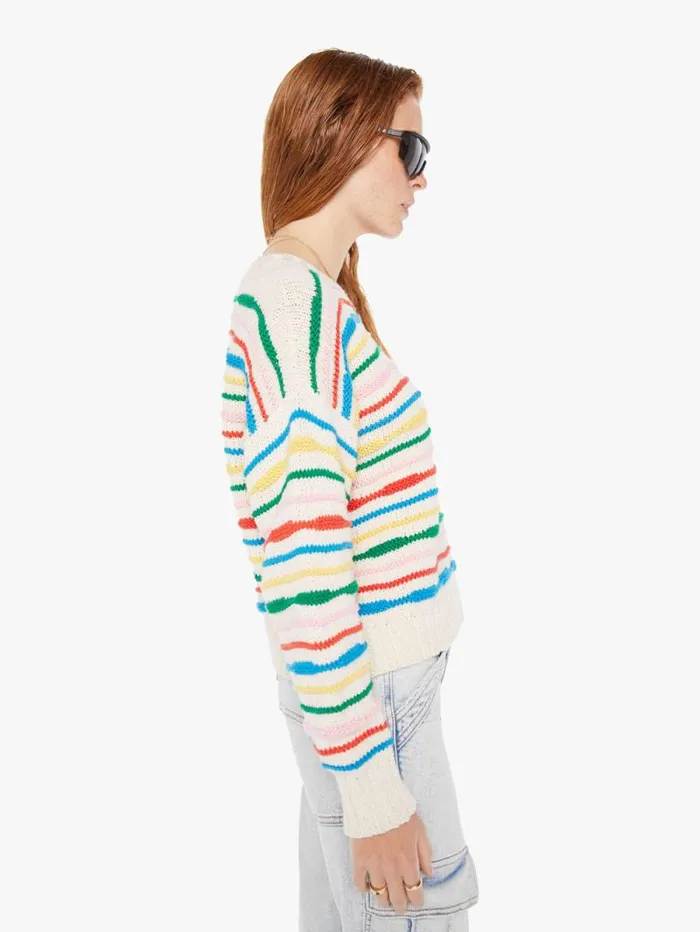 Women Sweaters Mother Denim The Jumper White natural