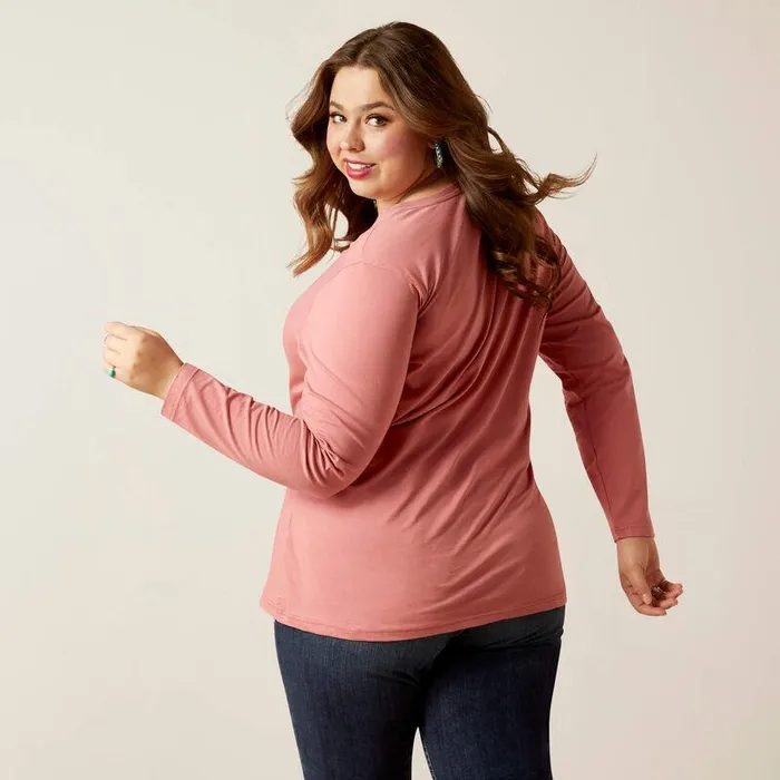 Women TShirts and Tops Ariat Flora Tee Dusty Rose Women TShirts and Tops Ariat Flora Tee Dusty Rose