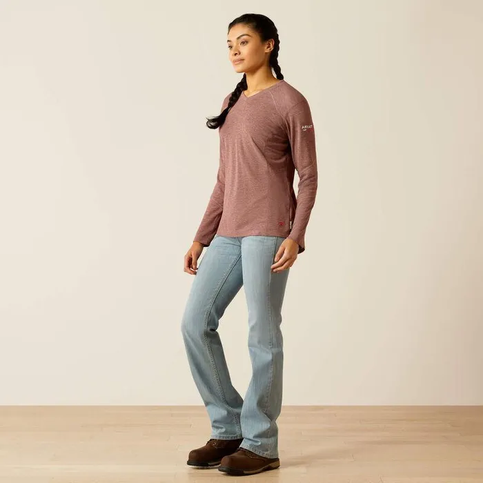 Women TShirts and Tops Ariat FR Primo Baselayer Rose Taupe Women TShirts and Tops Ariat FR Primo Baselayer Rose Taupe