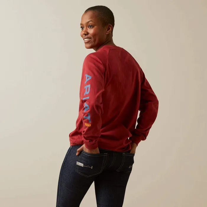 Women TShirts and Tops Ariat Rebar Cotton Strong Logo Graphic Women TShirts and Tops Ariat Rebar Cotton Strong Logo Graphic