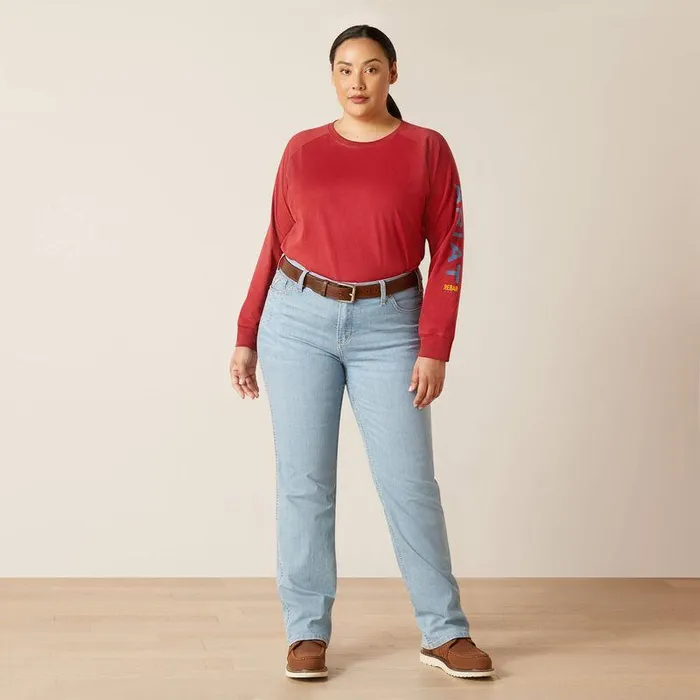 Women TShirts and Tops Ariat Rebar Cotton Strong Logo Graphic Women TShirts and Tops Ariat Rebar Cotton Strong Logo Graphic