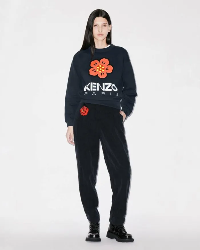 Women Tailored Elasticated Pants Black Kenzo Pants And Shorts