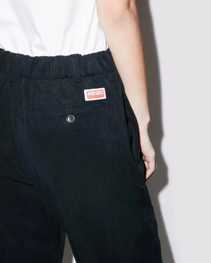 Women Tailored Elasticated Pants Black Kenzo Pants And Shorts