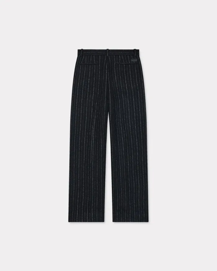Women Tailored Pants In Wool Black Kenzo Pants And Shorts