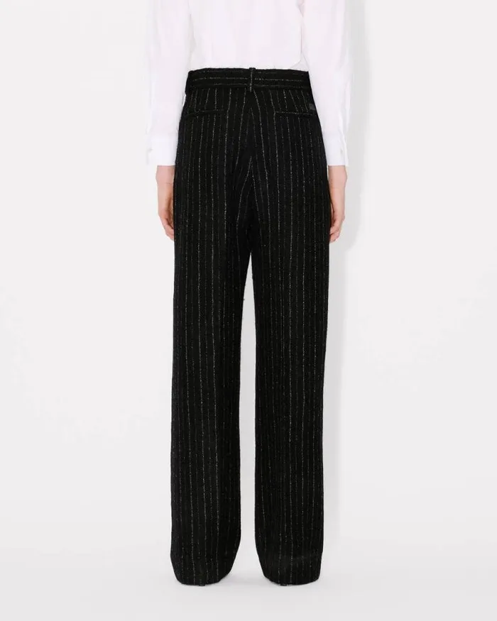 Women Tailored Pants In Wool Black Kenzo Pants And Shorts