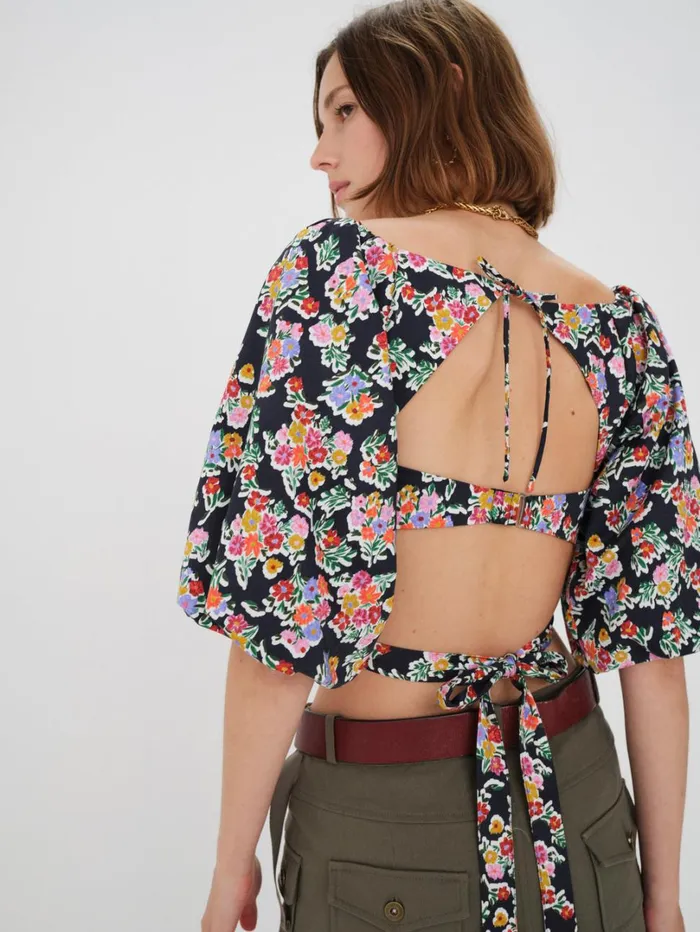 Women Tate Crop Top Multi For Love and Lemons Tops Women Tate Crop Top Multi For Love and Lemons Tops