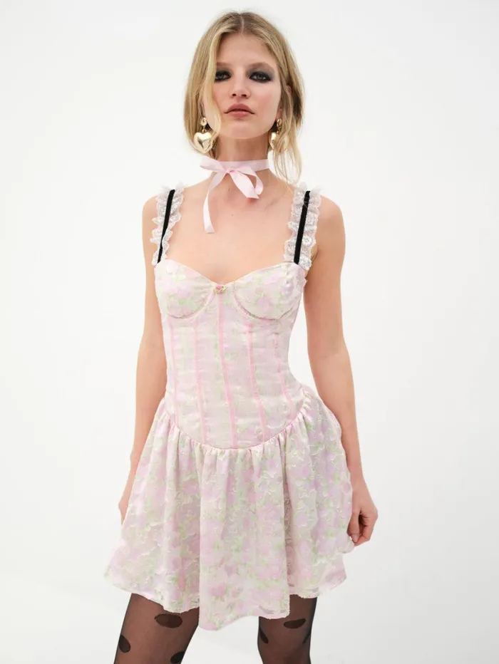 Women Tatiana Mini Dress Pink For Love and Lemons Dresses