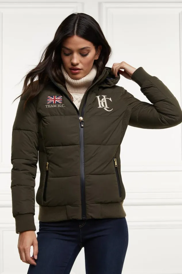 Women Team Padded Jacket Khaki Holland Cooper Jackets