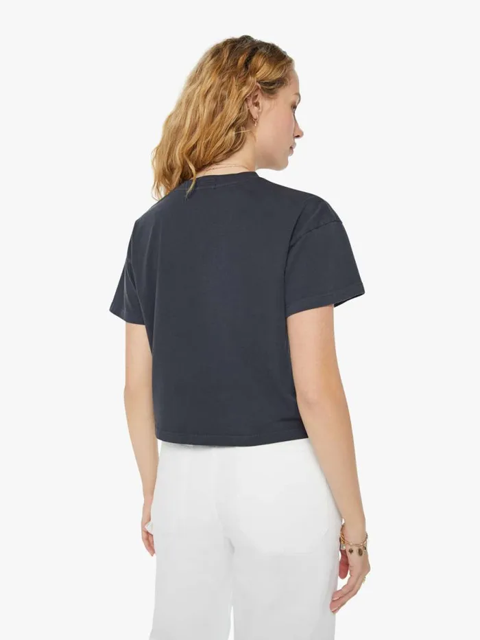 Women Tees Tanks Mother Denim The Grab Bag Crop Tee Black
