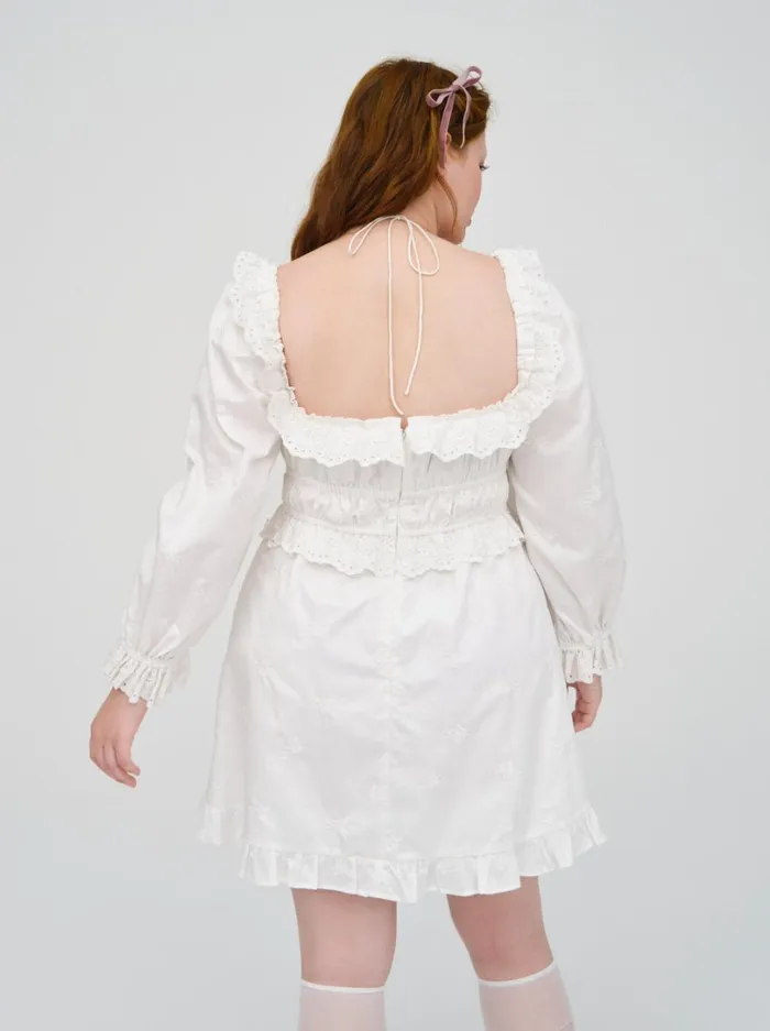 Women Tiana Mini Dress White For Love and Lemons Dresses