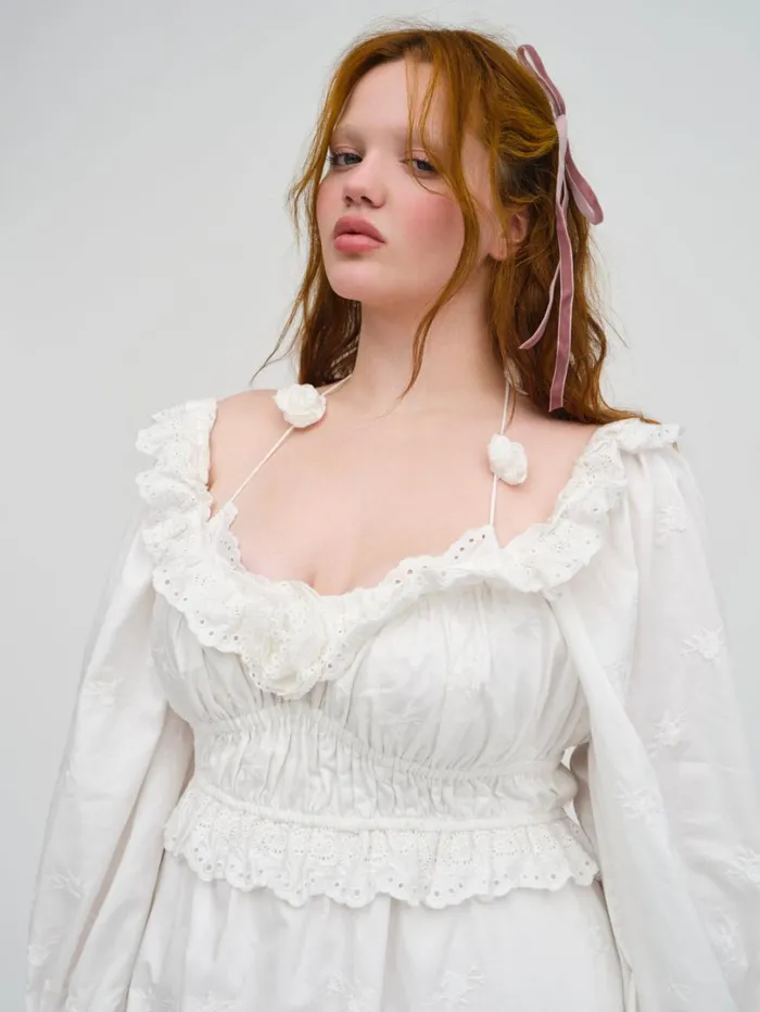Women Tiana Mini Dress White For Love and Lemons Dresses