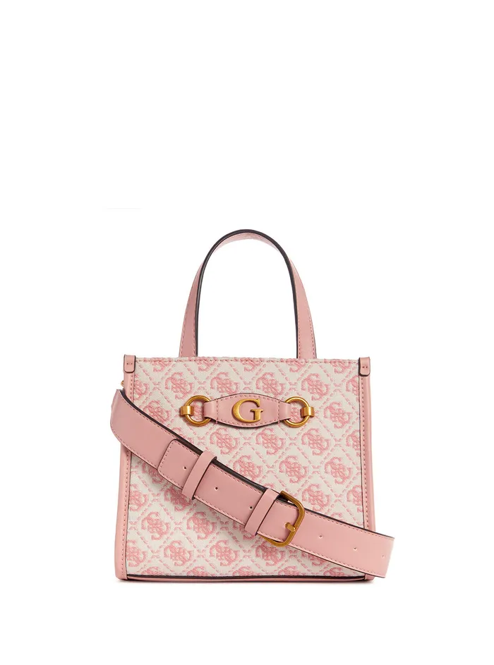 Women Tote Bags GUESS Salmon Logo Izzy Mini Tote Bag