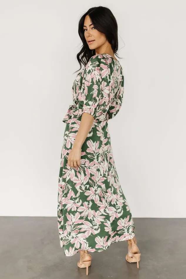 Women Tucson Midi Dress Green Pink Baltic Born Midi Dresses Women Tucson Midi Dress Green Pink Baltic Born Midi Dresses