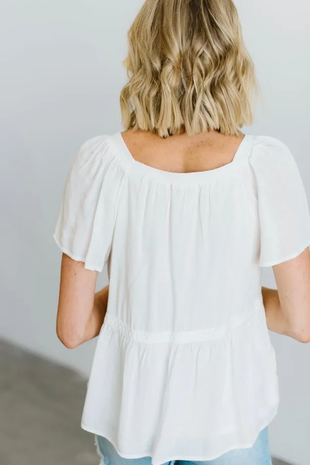 Women Unity Button Up Top Off White Baltic Born Blouses and Shirts