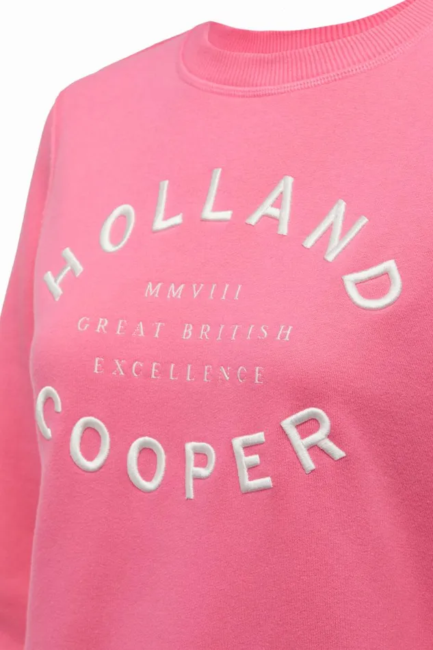 Women Varsity Crew Peony Pink Holland Cooper Sweatshirts Women Varsity Crew Peony Pink Holland Cooper Sweatshirts