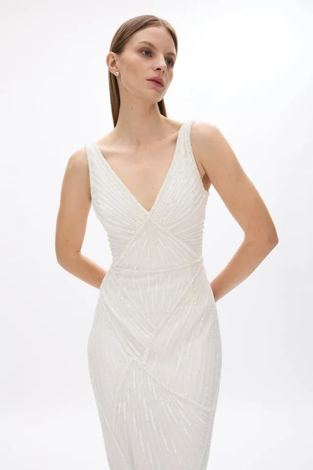 Women White Dresses Rachel Gilbert AUGUST GOWN