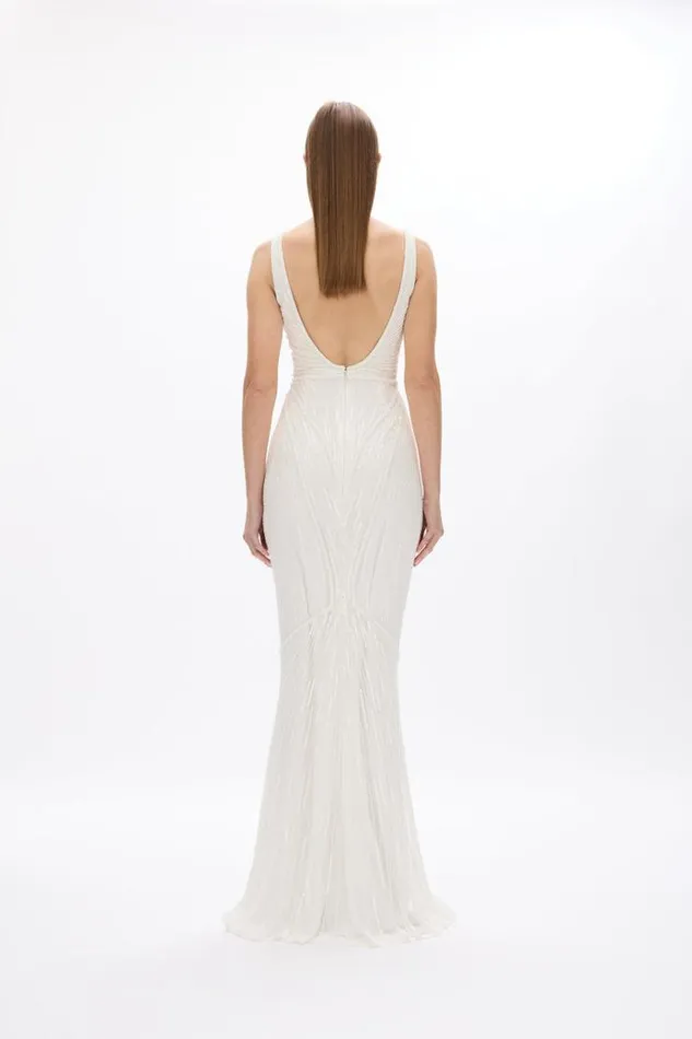 Women White Dresses Rachel Gilbert AUGUST GOWN
