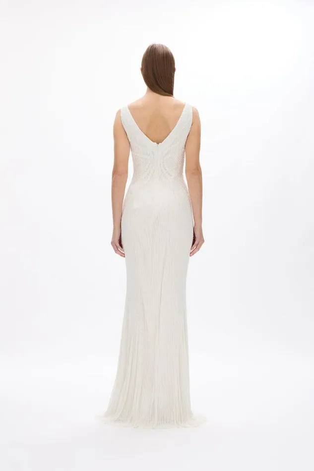 Women White Dresses Rachel Gilbert LYLA GOWN