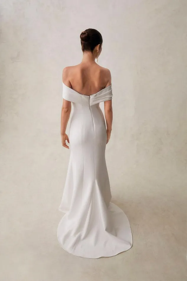 Women White Dresses Rachel Gilbert Rachel Gilbert Bridal CLAIRO GOWN 8211 IVORY