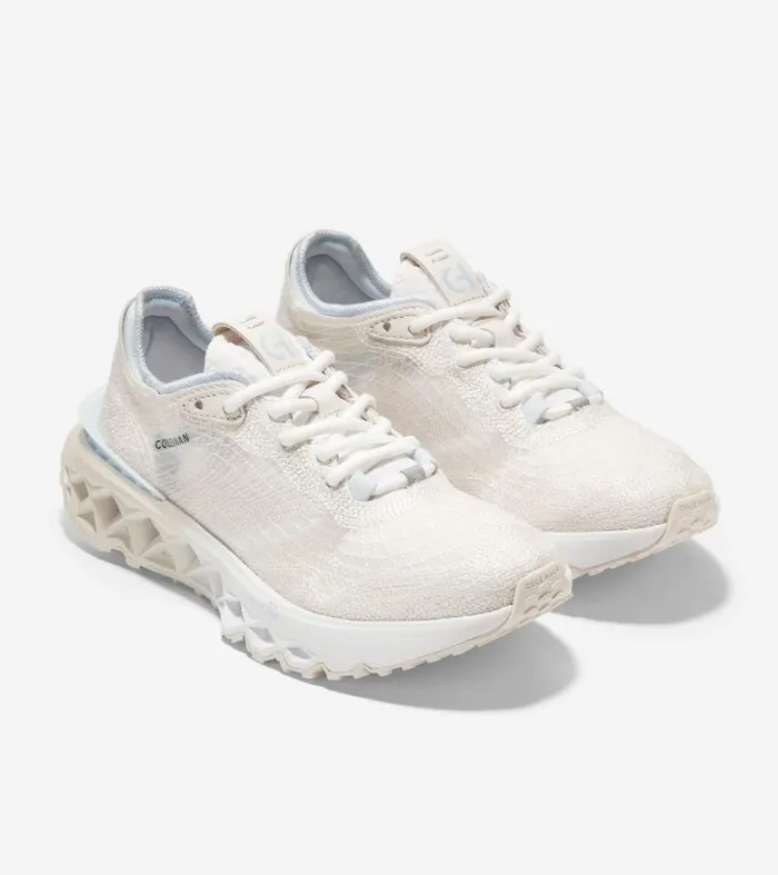Women Women039s 5ZERGRAND Embrostitch Running Shoe White Cole Haan Sneakers