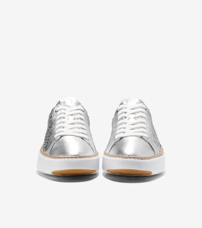 Women Women039s GRANDPR TOPSPIN SNEAKER Silver Cole Haan Sneakers