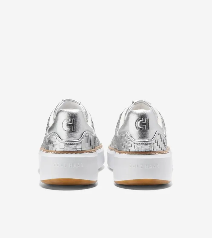 Women Women039s GRANDPR TOPSPIN SNEAKER Silver Cole Haan Sneakers