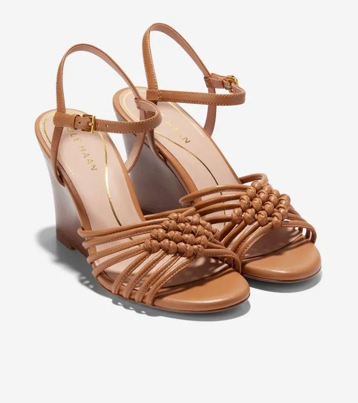 Women Women039s JITNEY KNOT WEDGE Brown Cole Haan Sandals Women Women039s JITNEY KNOT WEDGE Brown Cole Haan Sandals