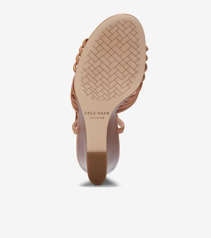Women Women039s JITNEY KNOT WEDGE Brown Cole Haan Sandals Women Women039s JITNEY KNOT WEDGE Brown Cole Haan Sandals