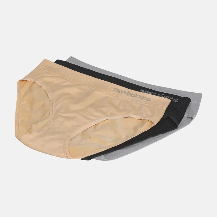 Women Womens Performance Hipster 3 Pack High Rise With Black New Balance Underwear