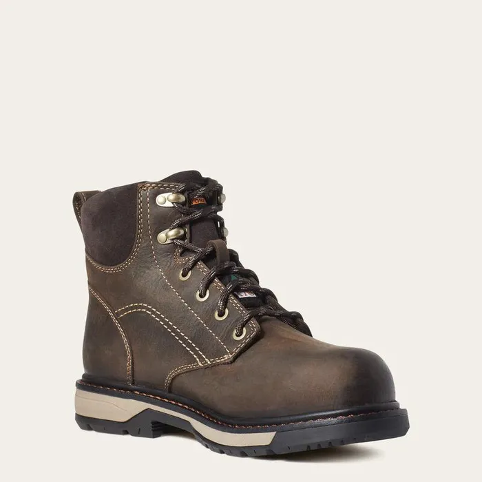 Women Work Boots and Shoes Ariat Riveter 6quot CSA Waterproof Composite Toe Work Boot Dark Brown Women Work Boots and Shoes Ariat Riveter 6quot CSA Waterproof Composite Toe Work Boot Dark Brown