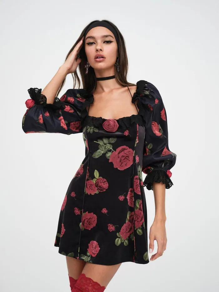 Women Yara Mini Dress Black For Love and Lemons Dresses Women Yara Mini Dress Black For Love and Lemons Dresses