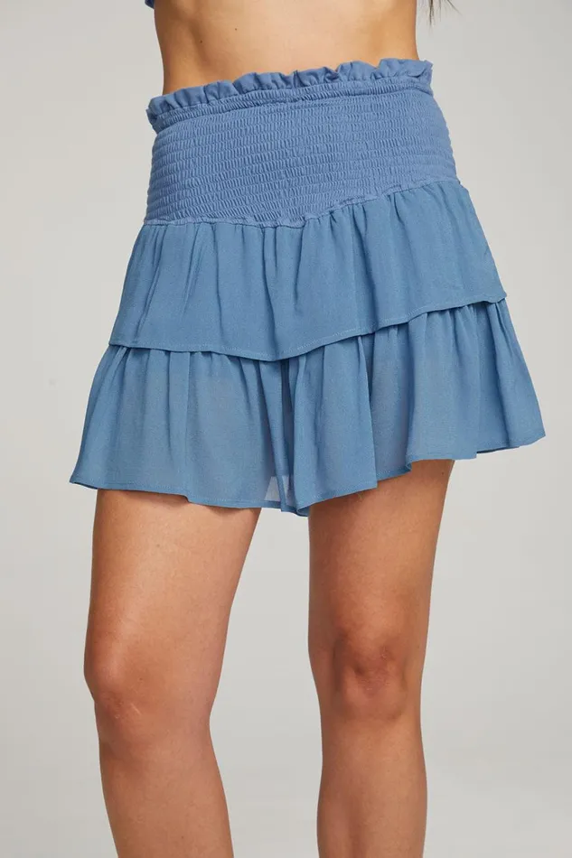 Womens Bottoms Chaser Brand Cruz Vintage Blue Mini Skirt