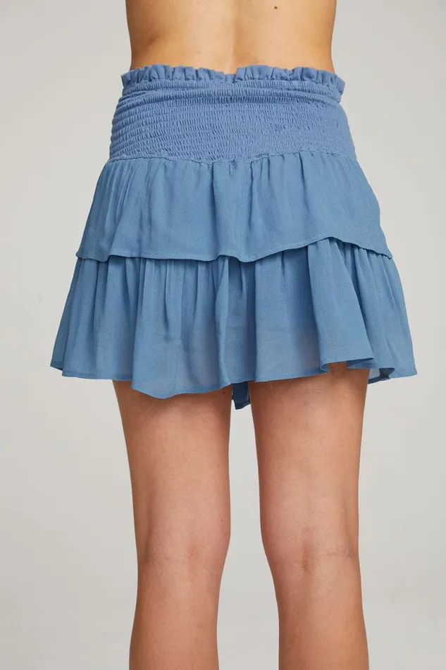 Womens Bottoms Chaser Brand Cruz Vintage Blue Mini Skirt