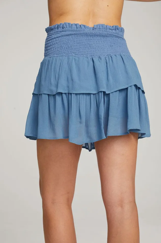 Womens Bottoms Chaser Brand Cruz Vintage Blue Mini Skirt