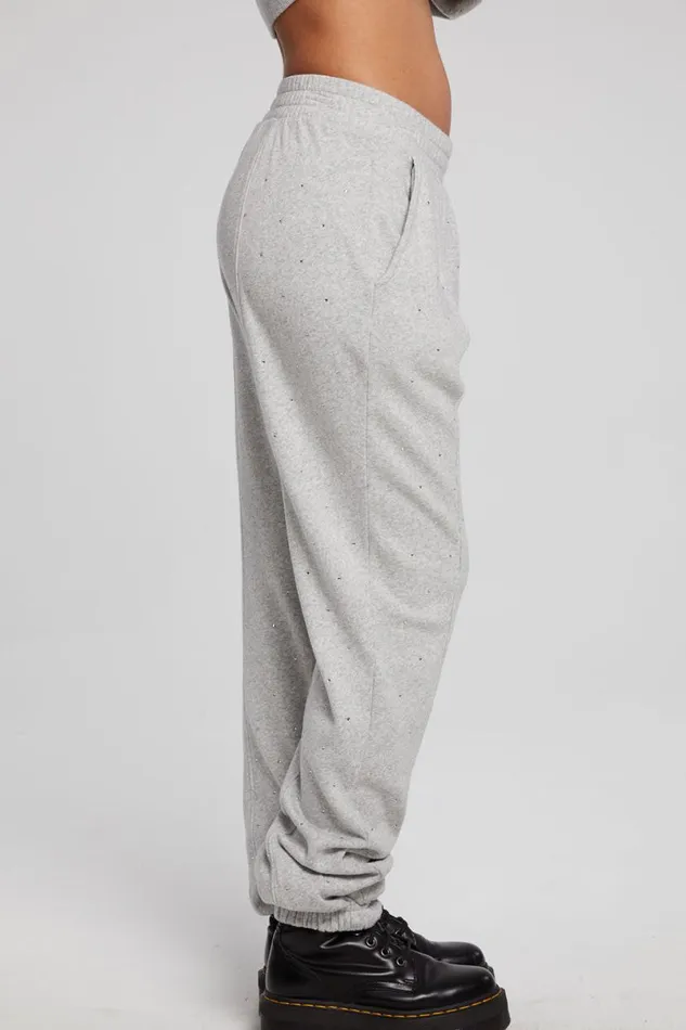 Womens Bottoms Chaser Brand Essential Heather Grey Jogger