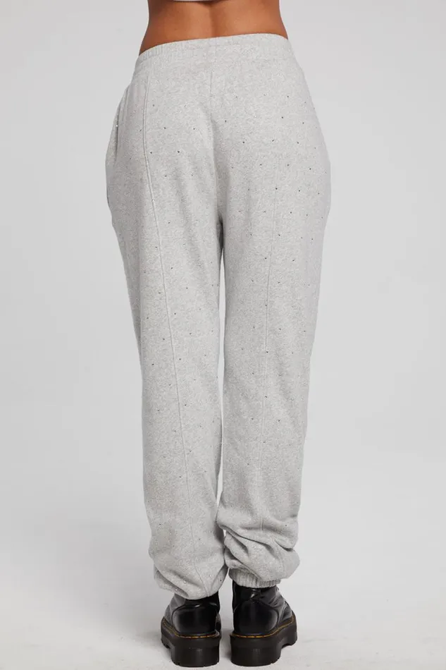 Womens Bottoms Chaser Brand Essential Heather Grey Jogger