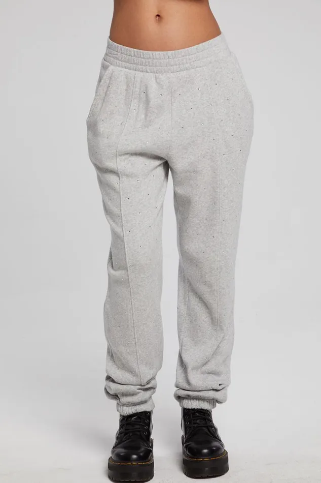 Womens Bottoms Chaser Brand Essential Heather Grey Jogger