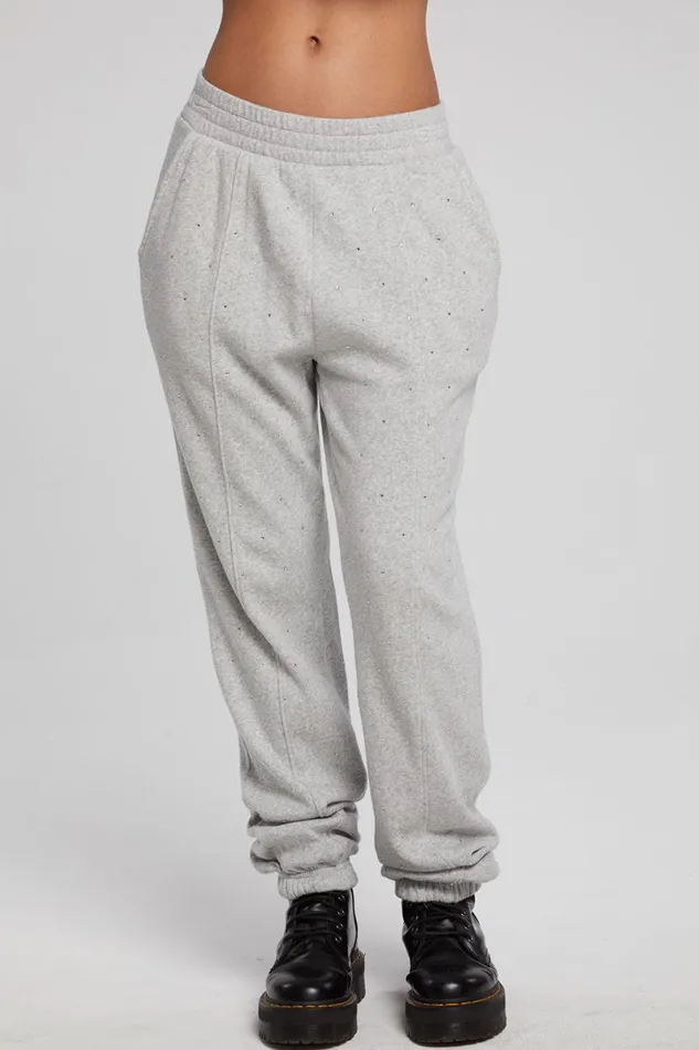 Womens Bottoms Chaser Brand Essential Heather Grey Jogger